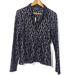 Michel Antoni By Addition-elle Lace Semi See Through Top